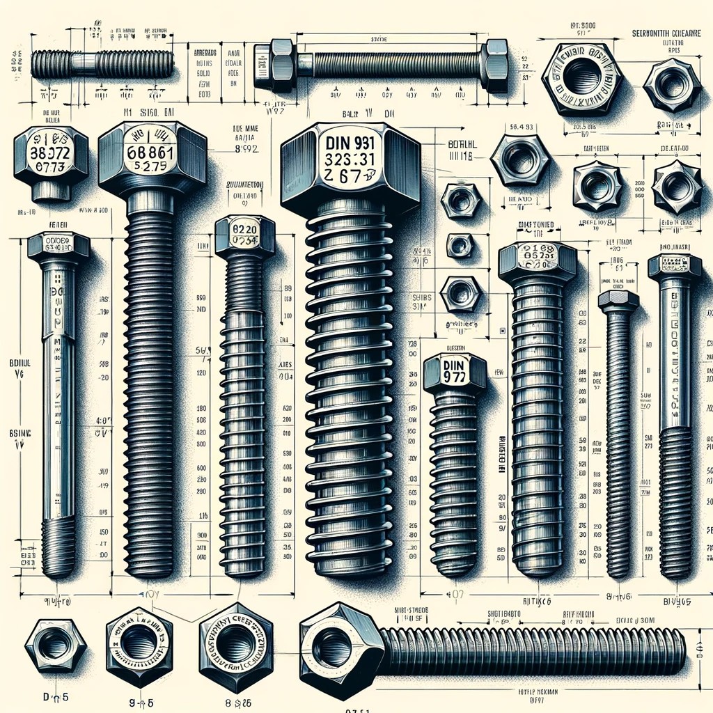 DIN 931 کی تعریف کیا ہے؟ مسدس ہیڈ بولٹس کے معیار کی تلاش